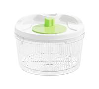 Essoreuse à salade en acier inoxydable, manivelle manuelle, avec bec | 20,50 x 14,40 cm pour cuisiniers à domicile, parents, propriétaires, appartement, dortoir, cuisine, fêtes, pique-niques