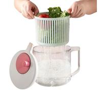 Essoreuse à salade - Gadget de cuisine manuel pour légumes facile à nettoyer - Centrifugeuse | Cuisine, maison, appartement, jardin, barbecue, camping, pique-nique, terrasse, cour, cuisine, maison