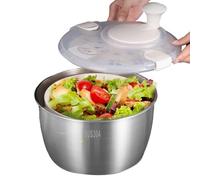Essoreuse à Salade Grande, Essoreuse à Salade | Essoreuse à Salade Essoreuse à Salade | Grand avec poignée rotative, séchoir à Salade en INOX, essoreuse à légumes pour Le Lavage et Le séchage