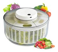 Essoreuse à salade, laveuse et essoreuse à salade grand format, séchoir à légumes rechargeable sans fil de 6 L,mélangeur à salade