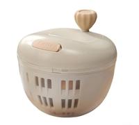 Essoreuse à salade multifonctionnelle avec base antidérapante, grande capacité, déshydratateur, outil de cuisine pour la préparation des repas en famille (gris)