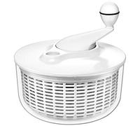 Essoreuse à salade Silit 25 cm, plastique, tamis en plastique, mécanisme à manivelle, ouverture du couvercle pour l'alimentation en eau, fonction d'évacuation, passe au lave-vaisselle, caoutchouc ant