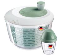 Essoreuse à salade Westmark - Idéale pour laver, essorer et servir la salade, saladier peu encombrant avec couvercle et bec verseur, antidérapant, 4,4 l - plastique, sans BPA
