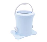 Essoreuse manuelle en PP/ABS/acier inoxydable, mini machine à laver avec charge de 5 kg, ressort d'amortissement, conduite d'écoulement extensible et couvercle anti-éclaboussures, sèche-linge pour les