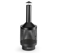 Essos Poêle à bois jardin terrasse foyer Ø 45 cm Grillage tôle acier -