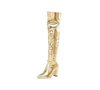 ESSUE Bottes Hautes pour Femmes Soirée Parties Chaussure Cowboy Western Botte Femme Chaussures Sexy Mode Bottes Hautes Dames Bottes Automne Hiver Grande Taille Hiver Chaud Boots