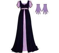 ESSUE Femme MédiéVale Robe SoiréE Renaissance Steampunk Victorienne MéDiéVale Jupe DéGuisement Halloween Costume Irlandaise Ou Viking Manches Longues Halloween Cosplay Carnaval