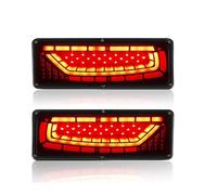 ESSUE Feux Remorque Lot De 2 Feux Arrière À LED Dynamiques 12/24 V pour Camion, Clignotants, Freinage Arrière, Recul, Remorque, Camion Camping-Car, Caravane. Feu Arrière de Remorque avec(15)