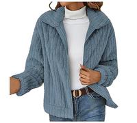 ESSUE Veste Polaire Femme Hiver Teddy Manteau Zip Up Fluffy Fuzzy Sweat à Capuche Fourrure Douce Cardigan Dames Plain Sherpa Outwear Chaud en Peluche Sweat Lâche Manteaux Occasionnels Blouson