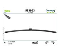 Essuie-Glace 550 Mm Écran Plat Avec Aileron VALEO Pour Par Exemple MB C-KLASSE