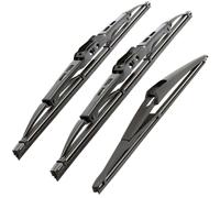 Recambo Lot de 3 balais d'essuie-glace avant et arrière compatibles avec Dacia Duster, 11/2014-11/2016 [18/24C/12TB] (Lot de 3 : 600 mm / 450 mm / 300 mm)