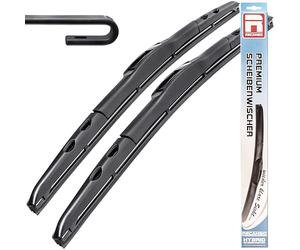 Essuie-glace avant Hybrid Flex Aero compatible avec Hyundai i40 | Type VF | années de construction 2011-2019 650 mm 400 mm Jeu de balais d'essuie-glace de qualité supérieure Recambo