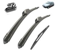 Essuie-glace Compatible avec Citroen Saxo 1999-2003 Balais d'essuie-glace avant arrière Brosses Cutter Accessoires J Hook 1999 2000 2001 2002 2003, Balai d'essuie-glace toutes saisons