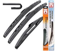 HYBRID FLEX AERO Lot de balais d'essuie-glace de qualité supérieure Compatible avec Nissan NV 200 à partir de 2009 - 350 mm 400 mm 550 mm