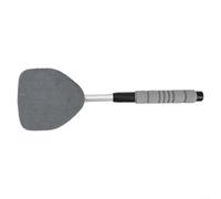 Essuie-glace pivotant pour nettoyage de pare-brise avec poignée extensible - Convient pour voitures, camions, SUV, camping-cars et rétroviseurs domestiques (gris)