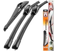Essuie-glaces avant + arrière adaptés pour Renault Clio Grandtour 3 |...