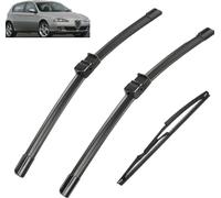 Essuie-Glaces pour Alfa Romeo 147 937 2005-2010 22"+16"+13.8", Ensemble de balais d'essuie-Glace Avant et arrière brosses Pare-Brise Balai Bras d'essuie-Glace