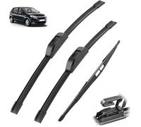 Essuie-glaces pour Dacia Renault Sandero MK1 2007-2012, Ensemble de balais d'essuie-Glace Avant et arrière brosses Pare-Brise Balai Bras d'essuie-Glace