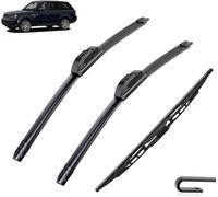 Essuie-Glaces pour Land Rover Range Rover Sport 2005-2012 22" 22" 16", Ensemble de balais d'essuie-Glace Avant et arrière brosses Pare-Brise Balai Bras d'essuie-Glace