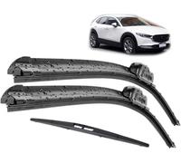 Essuie-Glaces pour Mazda CX-30 CX30 2019 2020 2021 2022, Ensemble de balais d'essuie-Glace Avant et arrière brosses Pare-Brise Balai Bras d'essuie-Glace