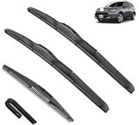 Essuie-Glaces pour Mitsubishi Outlander 3 MK3 2013-2021 PHEV 26"+18"+12", Ensemble de balais d'essuie-Glace Avant et arrière brosses Pare-Brise Balai Bras d'essuie-Glace