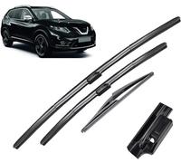 Essuie-Glaces pour Nissan X-Trail T32 2013-2019, Ensemble de balais d'essuie-Glace Avant et arrière brosses Pare-Brise Balai Bras d'essuie-Glace