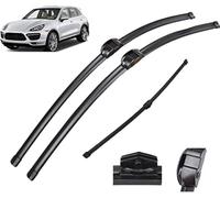 Essuie-Glaces pour Porsche Cayenne 2010-2015 2016 2017, Ensemble de balais d'essuie-Glace Avant et arrière brosses Pare-Brise Balai Bras d'essuie-Glace