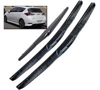 Essuie-Glaces pour Toyota Auris 2 Hatchback 2013-2018 26"+14"+8", Ensemble de balais d'essuie-Glace Avant et arrière brosses Pare-Brise Balai Bras d'essuie-Glace