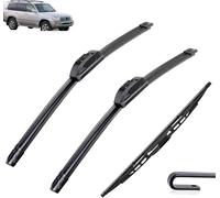 Essuie-Glaces pour Toyota Land Cruiser 100 J100 1998-2007, Ensemble de balais d'essuie-Glace Avant et arrière brosses Pare-Brise Balai Bras d'essuie-Glace
