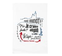 Essuie main - Marseille - en coton décoré - 50 x 70 cm