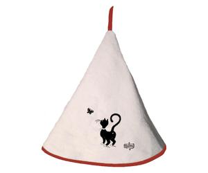 Essuie-main - Papillon Chats Winkler Dubout Blanc Ø 60 cm