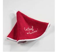 Essuie-main rond - DOUCEUR D'INTERIEUR - 60 cm - Synthétique - Rouge - Cuisine