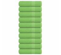 Essuie-mains 10 pcs vert pomme 50x100 cm 360 g/m² 100% coton vidaXL