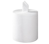 Essuie-mains gauffrés blanc 2x18g/m² - Carton de 6 rouleaux - Dévidage central -2 plis - 450 formats 20x25cm - H261GSM- Certifié France Medical Industrie