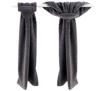 Essuie-mains gris avec boucles de suspension - Serviettes de cuisine grises - Torchons de cuisine suspendus avec boucle de suspension, torchons gris avec boucles pour l'accrocher, passant pour