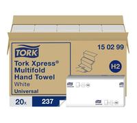Essuie-mains Multifold Universal pliés en Z TORK Xpress Multifold Universal 150299 2 épaisseurs Nombre: 4740 feuille(s) | SERVIETTE