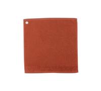 Essuie-mains oeillet Curl Terracotta 50 x 50 Terracotta 50 x 50 cm