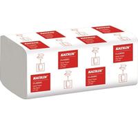 Essuie-mains pliés Katrin Classic ZZ 2 L244xl230ca.mm blanc 2 couches zigzag ELOS
