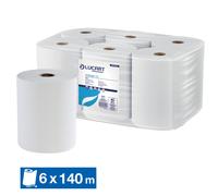 Essuie-mains rouleaux Lucart Strong, lot de 6 de 140 m
