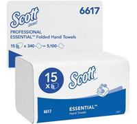 Essuie-mains Scott ESSENTIAL Interfold /Blanc /Petit F4340 Essuie-mains