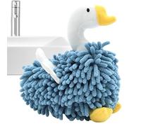 Essuie-mains - Torchons de cuisine avec boucles de suspension - Essuie-mains en microfibre chenille | Serviette de salle de bain | Peluche douce et absorbante à séchage rapide - Motif hérisson