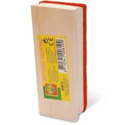 essuie-plats bois 12 x 5,5 cm clair/rouge