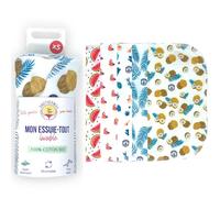 Essuie-tout LAVABLE et réutilisable ANOTHERWAY® ● Résistant et SUPER ABSORBANT ● 5 feuilles de Sopalin réutilisables ●2,5 X plus PERFORMANT ● Coton Bio ● Essuie-tout en tissu