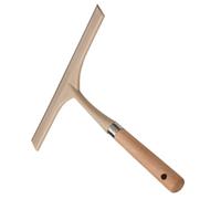 Essuie-vitres en Verre Manche en Bois de Hêtre Ergonomique | Lame Souple Précise, sans Traces ni Marques, Rangement Compact, Salle de Bain et Voiture