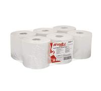 Essuyeurs en papier WypAll L10 Hygiène & Surfaces Alimentaires 7490 - Rouleau à dévidage central pour les distributeurs Roll Control et ReachPlus - 6 rouleaux de 630 essuyeurs en papier blancs