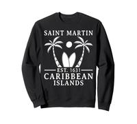 ESt.1631 Saint Martin Caribbean Islands Palm Tree Sweatshirt