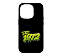 EST. 1972 Fun Graffiti Style Rétro 1972 Anniversaire Design Coque pour iPhone 14 Pro