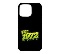 EST. 1972 Fun Graffiti Style Rétro 1972 Anniversaire Design Coque pour iPhone 15 Pro Max