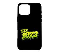 EST. 1972 Fun Graffiti Style Rétro 1972 Anniversaire Design Coque pour iPhone 16 Pro Max