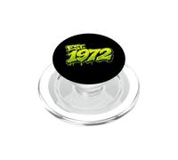 EST. 1972 Fun Graffiti Style Rétro 1972 Anniversaire Design PopSockets PopGrip pour MagSafe